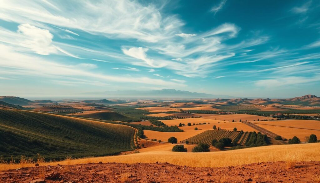 Klima und Boden in der Meseta