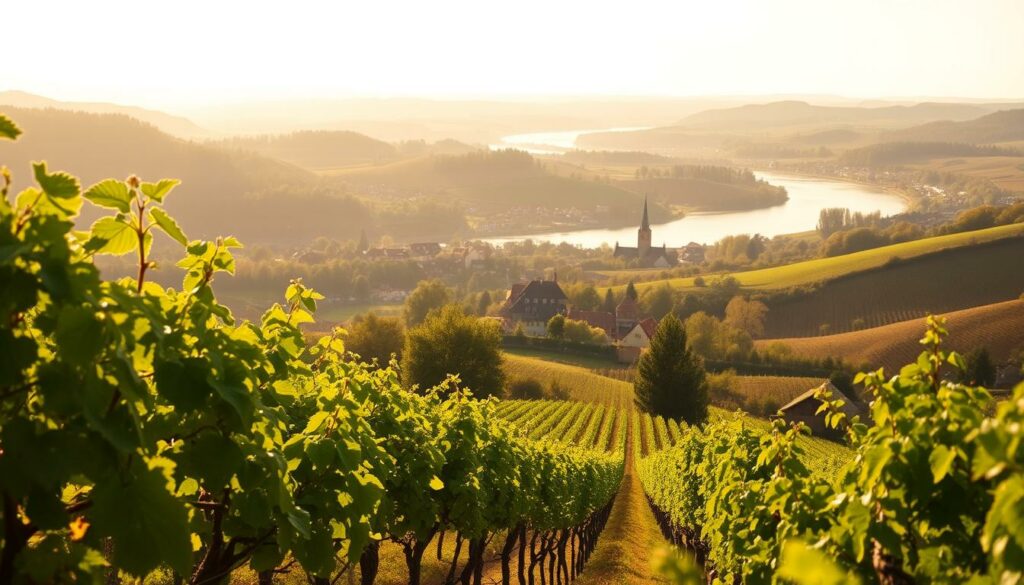 Landschaft und Weinbau im Rheingau