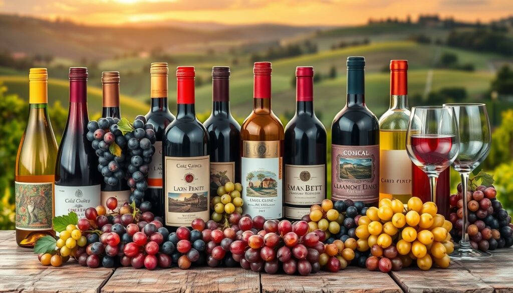 Vielfalt der Weine und Rebsorten