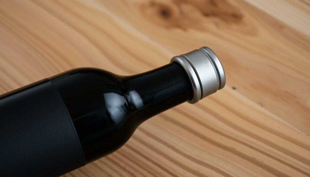 Weinlagerung mit Schraubverschluss