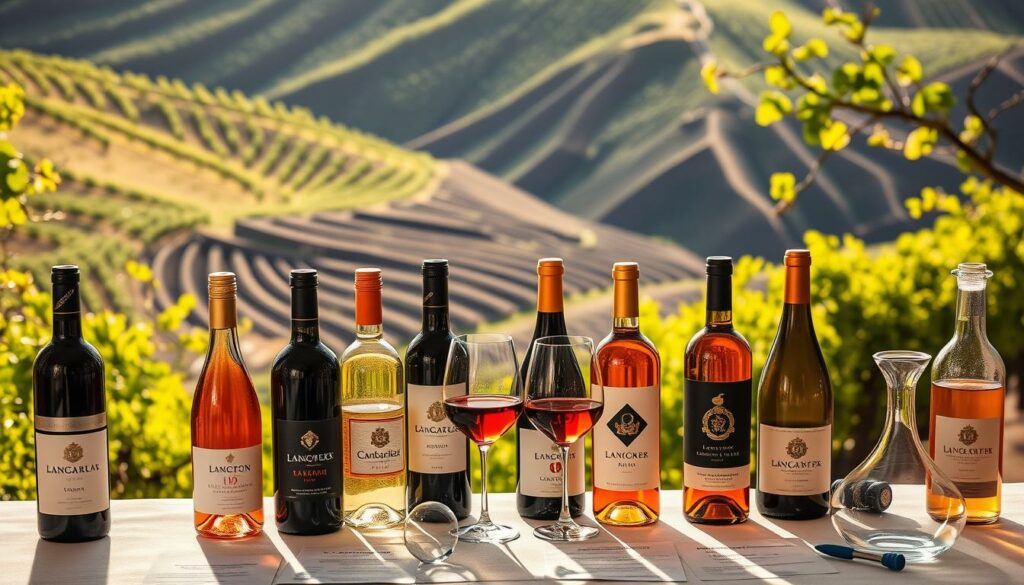 Lush, sun-drenched vineyards of Lanzarote, their vines curving gracefully amidst the volcanic landscape. Bottles of the finest Canarian wines, their labels showcasing the terroir - rich reds, crisp whites, and aromatic rosés. A sommelier's tasting table, meticulously arranged with glasses, decanters, and tasting notes, inviting the viewer to explore the nuances of these unique, terroir-driven wines. Soft, warm lighting illuminates the scene, casting a gentle glow and creating an atmosphere of connoisseurship and refined appreciation. The composition is balanced, drawing the eye to the captivating bottles and accessories, conveying the expertise and passion behind the "Beste Weine Lanzarote Kaufberatung". Lush, sun-drenched vineyards of Lanzarote, their vines curving gracefully amidst the volcanic landscape. Bottles of the finest Canarian wines, their labels showcasing the terroir - rich reds, crisp whites, and aromatic rosés. A sommelier's tasting table, meticulously arranged with glasses, decanters, and tasting notes, inviting the viewer to explore the nuances of these unique, terroir-driven wines. Soft, warm lighting illuminates the scene, casting a gentle glow and creating an atmosphere of connoisseurship and refined appreciation. The composition is balanced, drawing the eye to the captivating bottles and accessories, conveying the expertise and passion behind the "Beste Weine Lanzarote Kaufberatung".