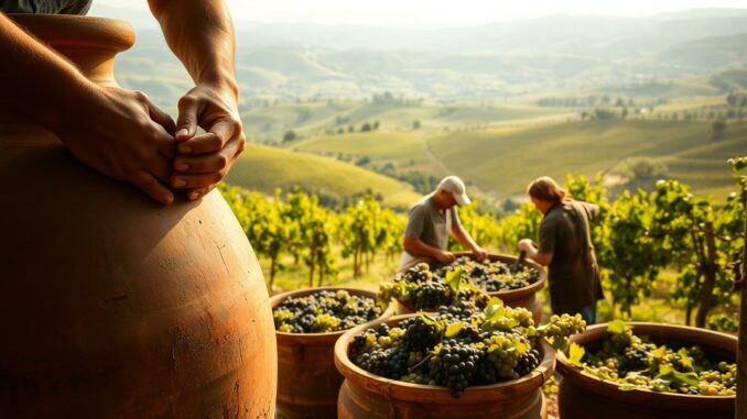 orange wine georgien