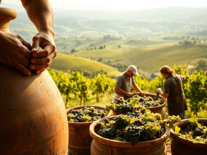 orange wine georgien