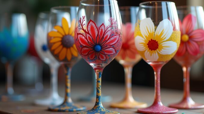 weingläser bemalen-Titel