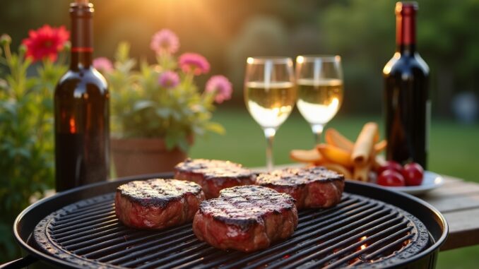 Wein zu Grillabend-Titel