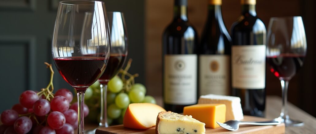 Wein zu Käseplatte-Titel