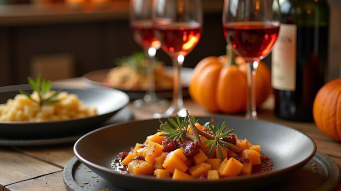 Wein zu Kürbis-Titel