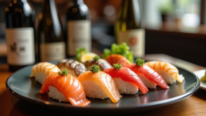 Wein zu Sushi-Titel