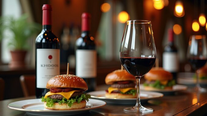 Weinempfehlung zu Burger-Titel