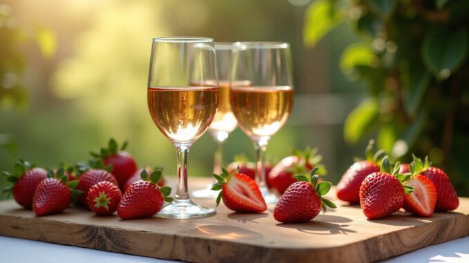 Weinempfehlung zu Erdbeeren-Titel