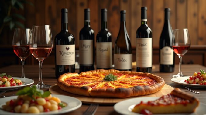 Weinempfehlung zu Flammkuchen-Titel