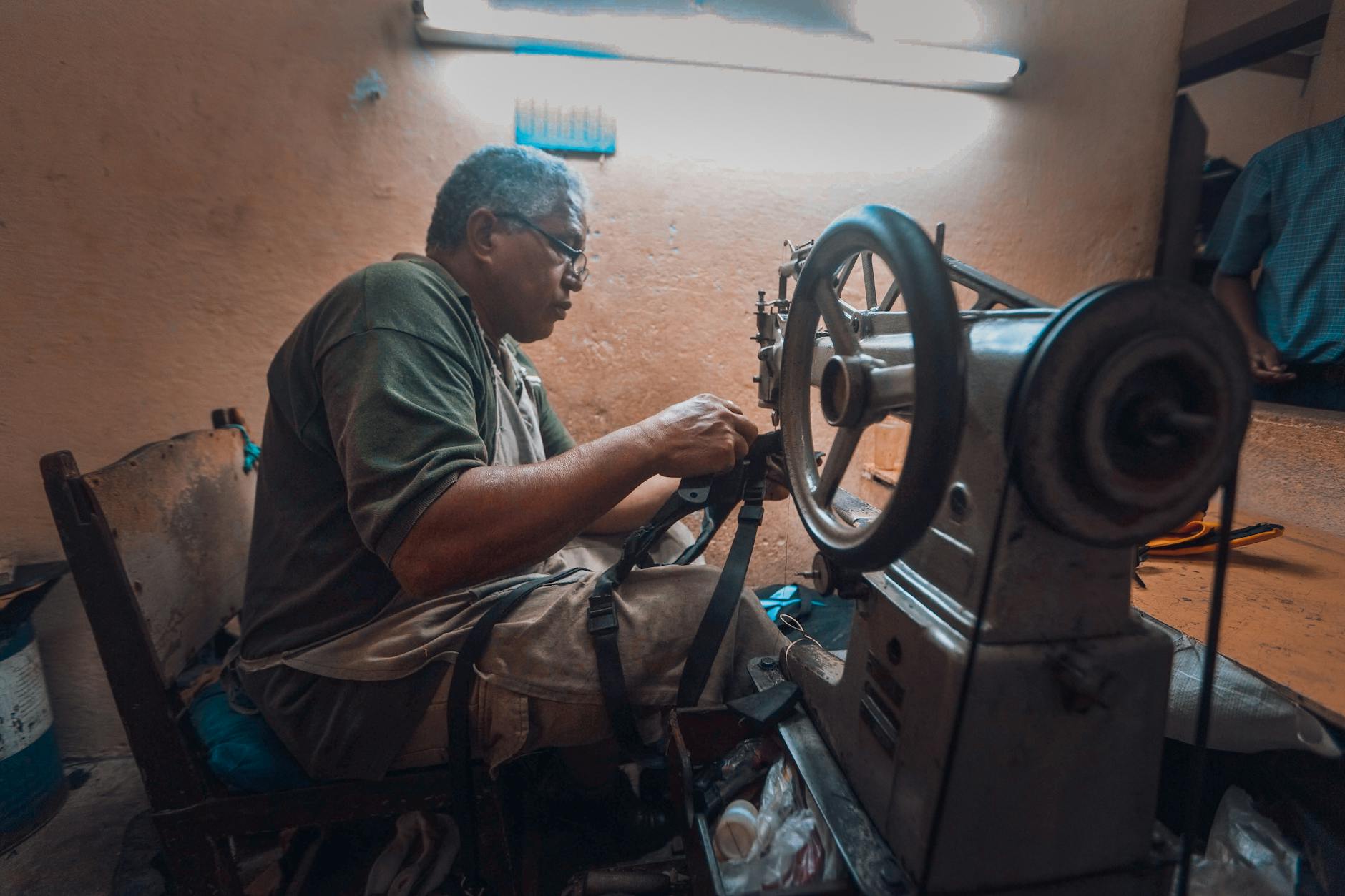 Detailansicht: Arbeitsunfall Lederfabrik