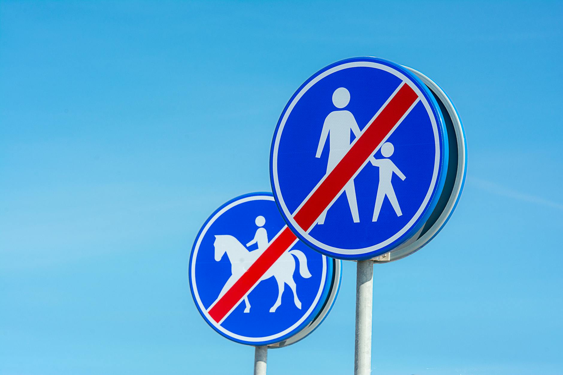 Detailansicht: Verkehrsschilder Bedeutung