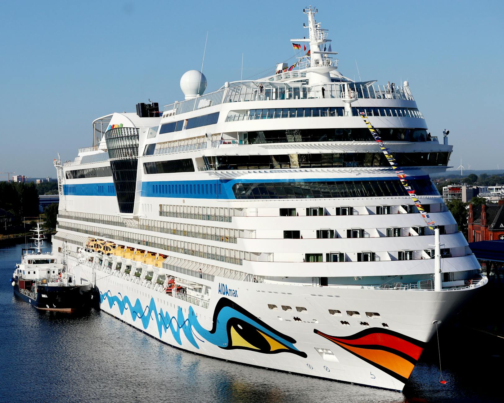 Detailansicht: Kreuzfahrtschiff
