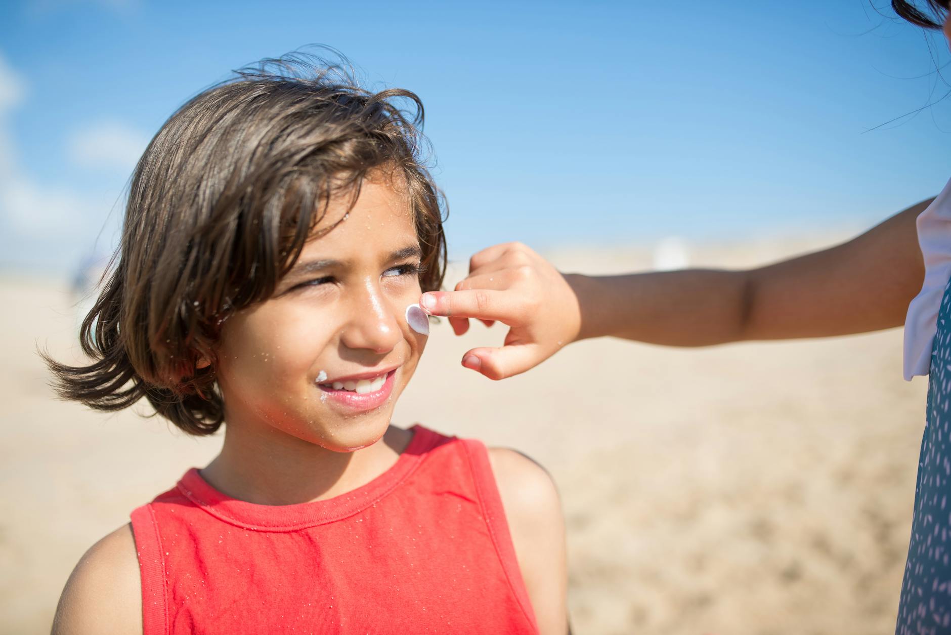 Detailansicht: Sonnencreme Aus Kleidung