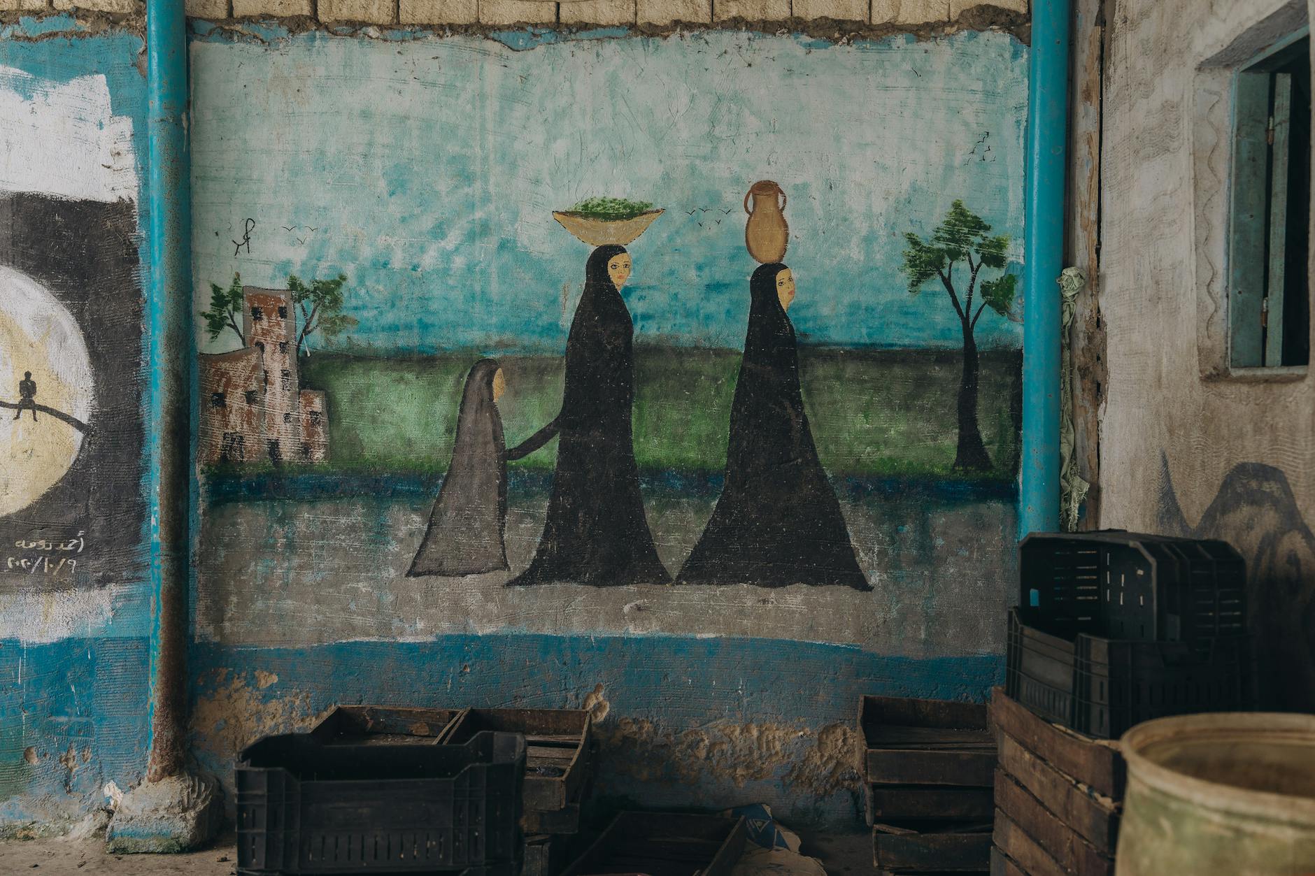 Detailansicht: Streetart Jordanien
