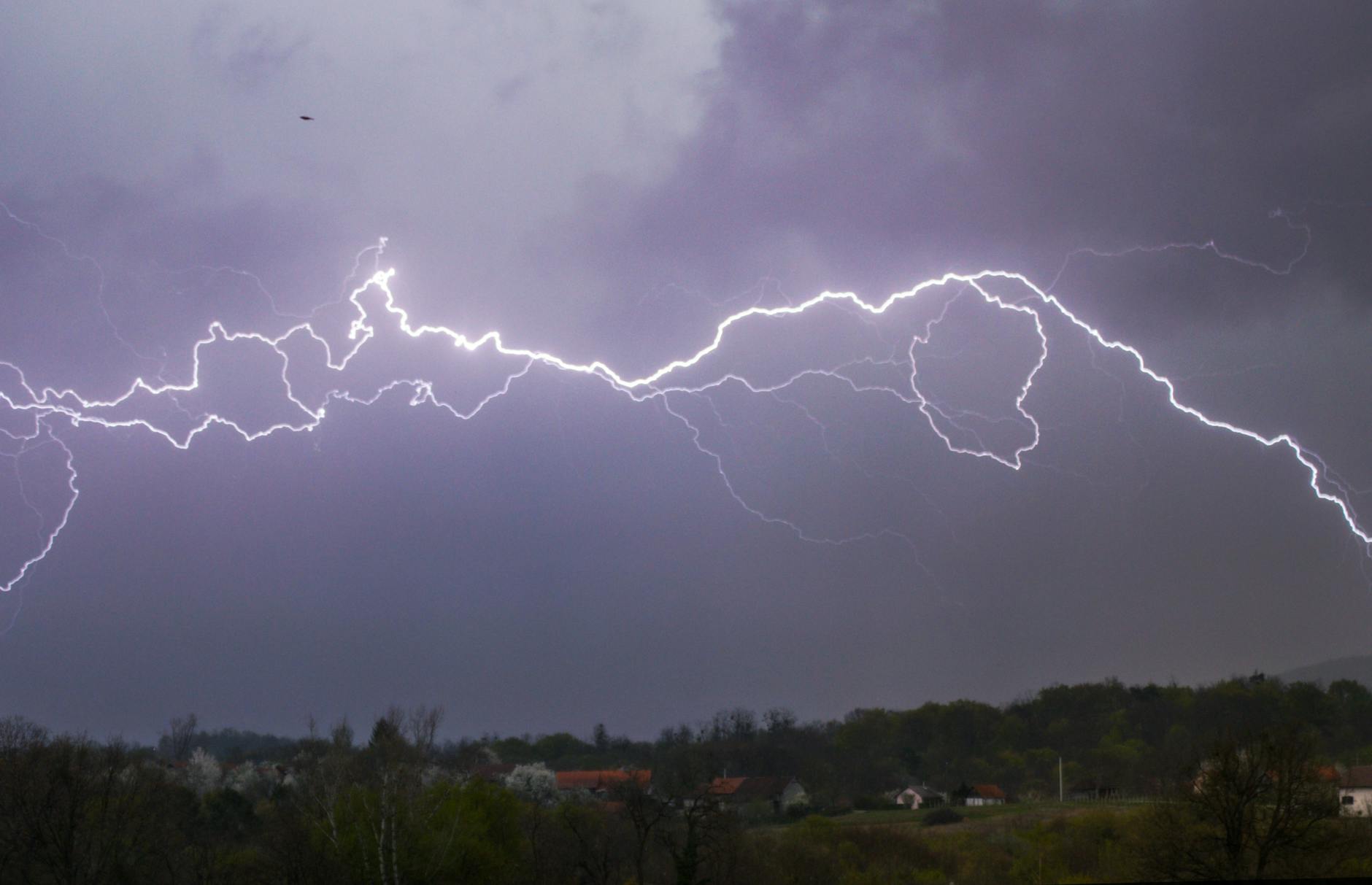 Detailansicht: Unwetter Blitz